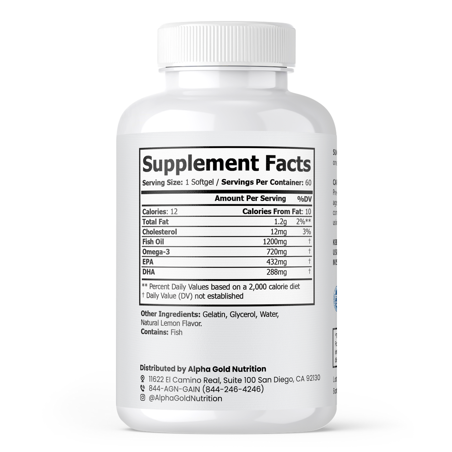(Out of stock) Omega Fish Oil – Pure Omega Formula