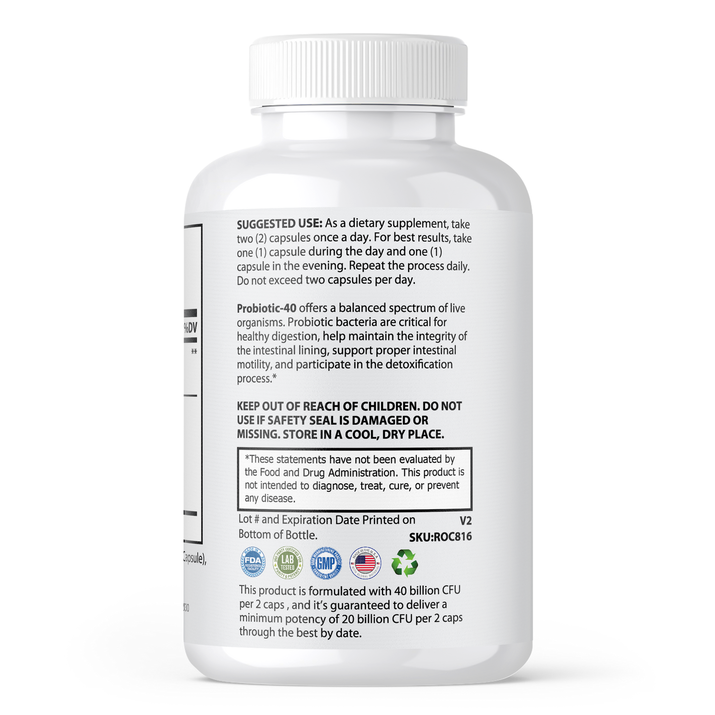(Out of stock) Probiotic 40 Billion CFU – Digestive Balance