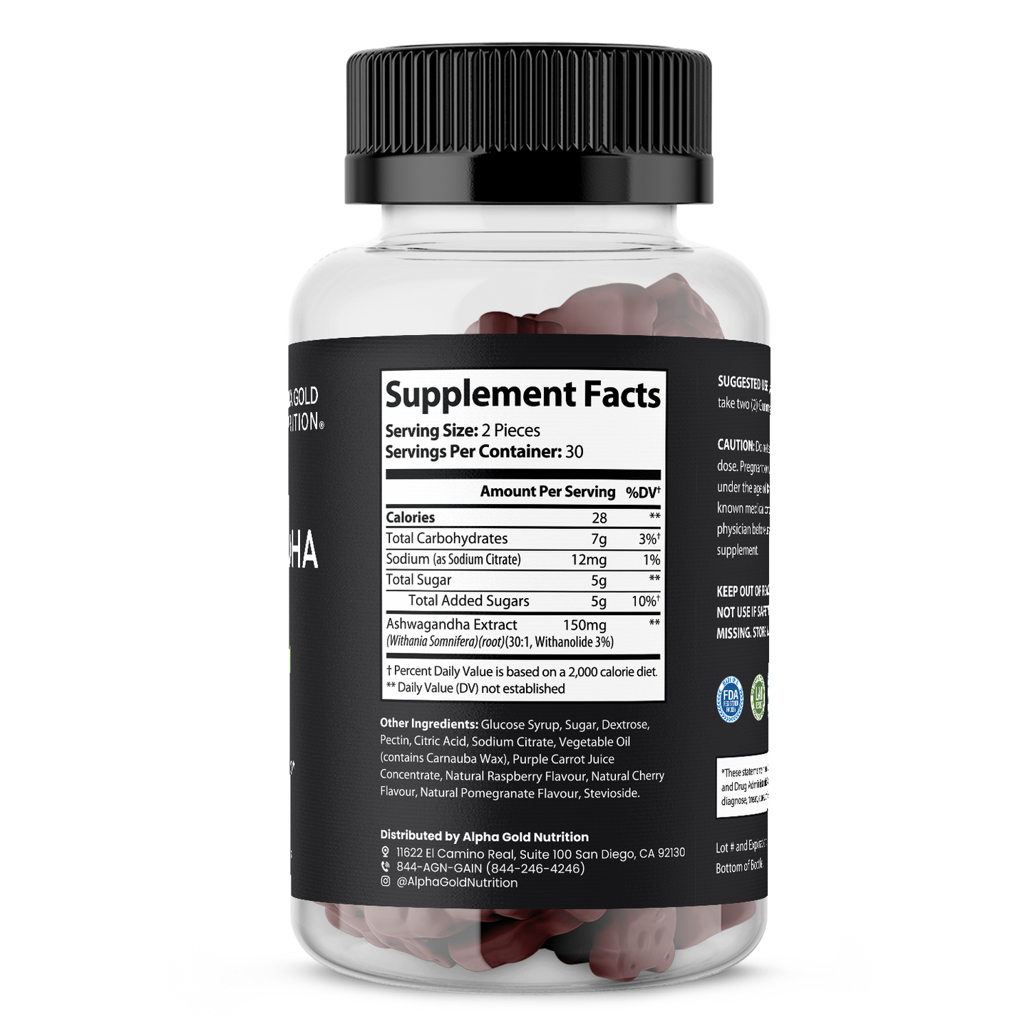 (Out of stock) Ashwagandha Gummies – Stress Support