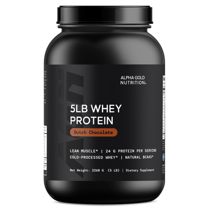 5LB Whey Protein – Dutch Chocolate